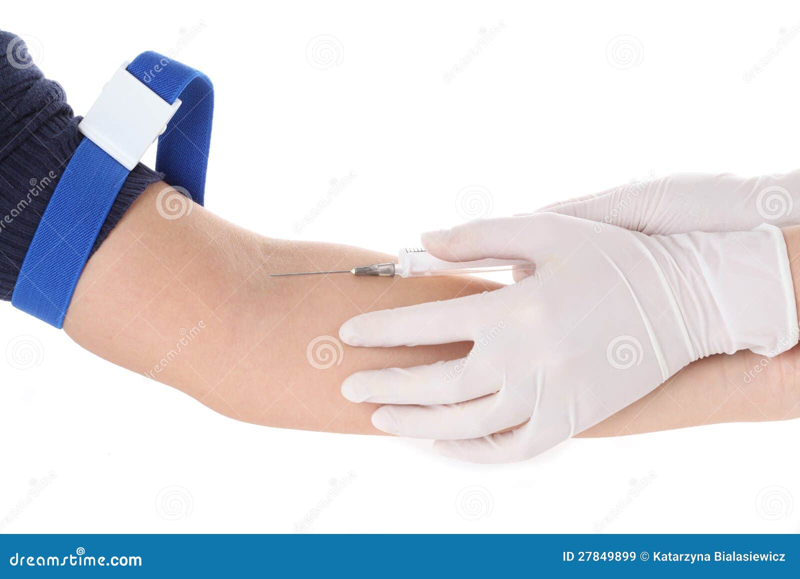Blood Draw From Elderly Man Stock Image 11352919