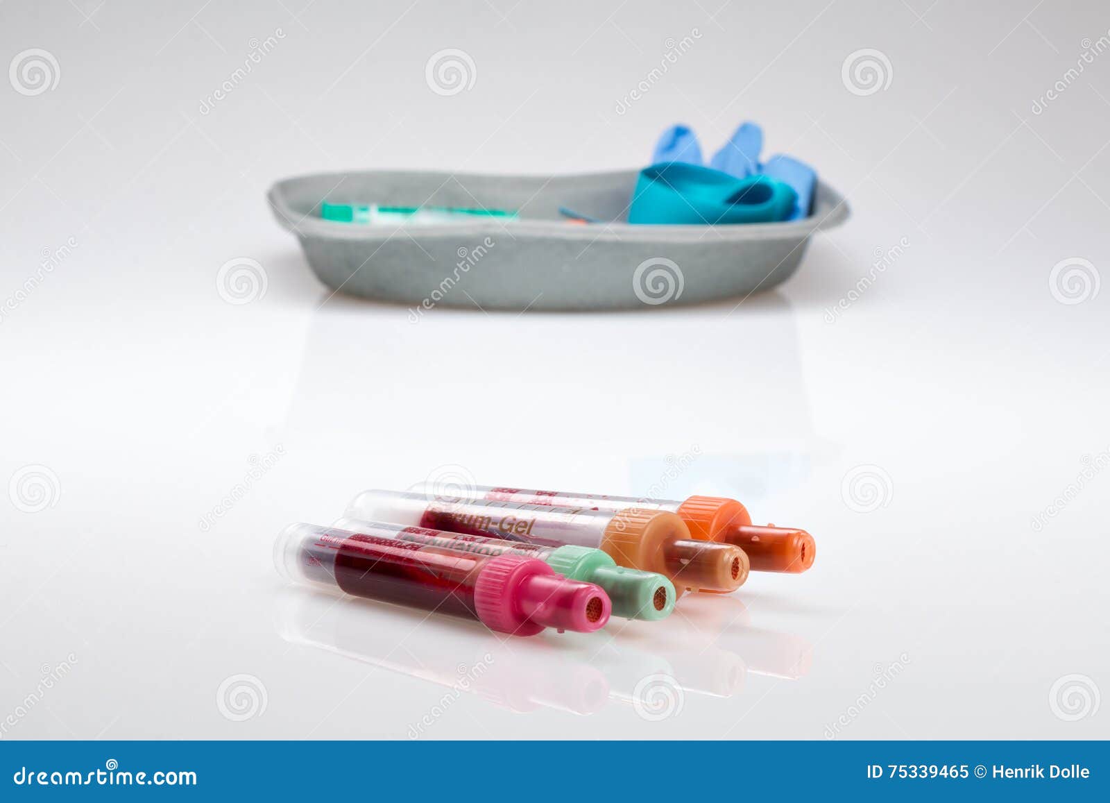 Blood Test, Blood Samples on a Laboratory Form Stock Image Image of
