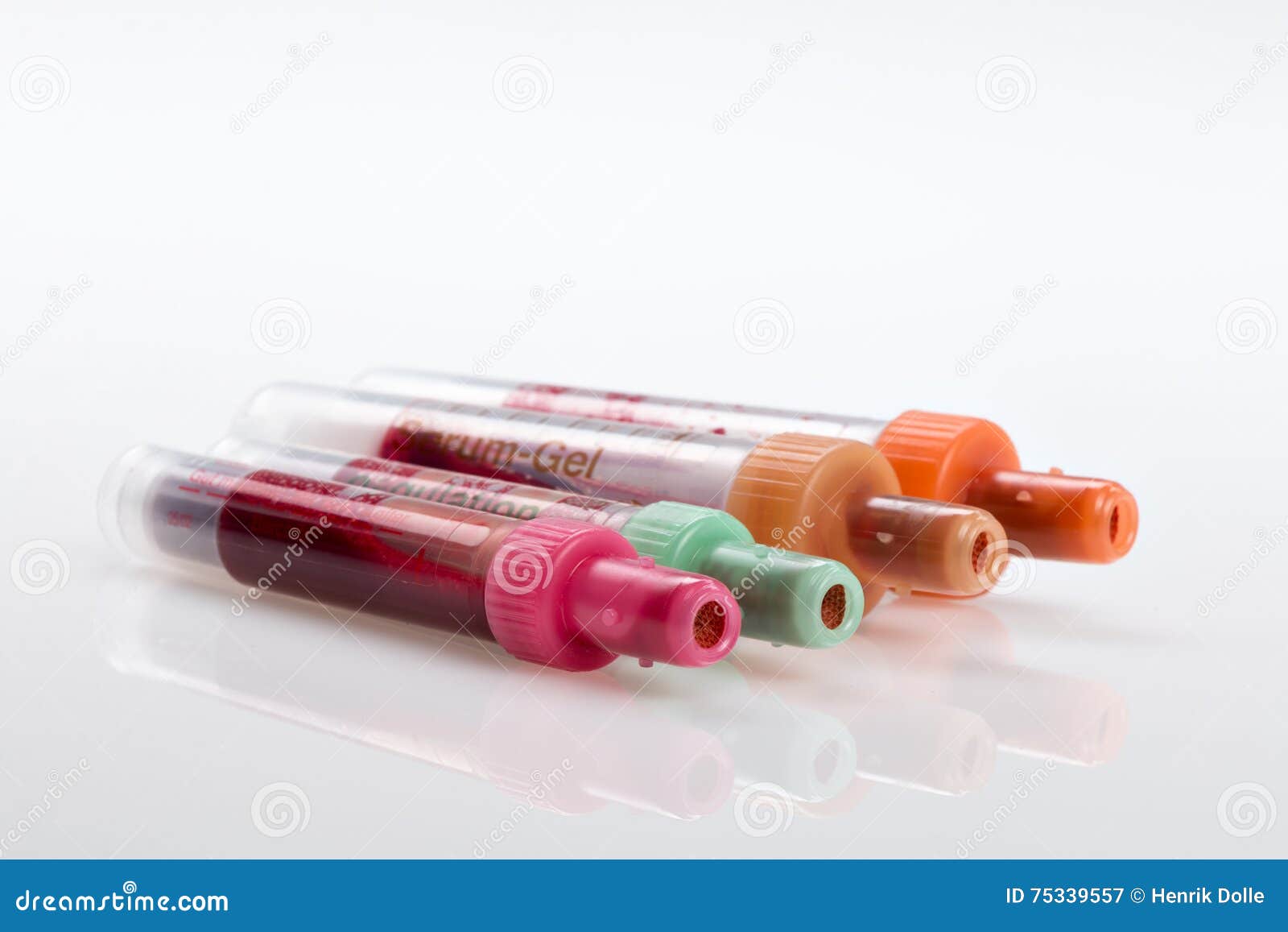 Blood Test, Blood Samples on a Laboratory Form Stock Image Image of