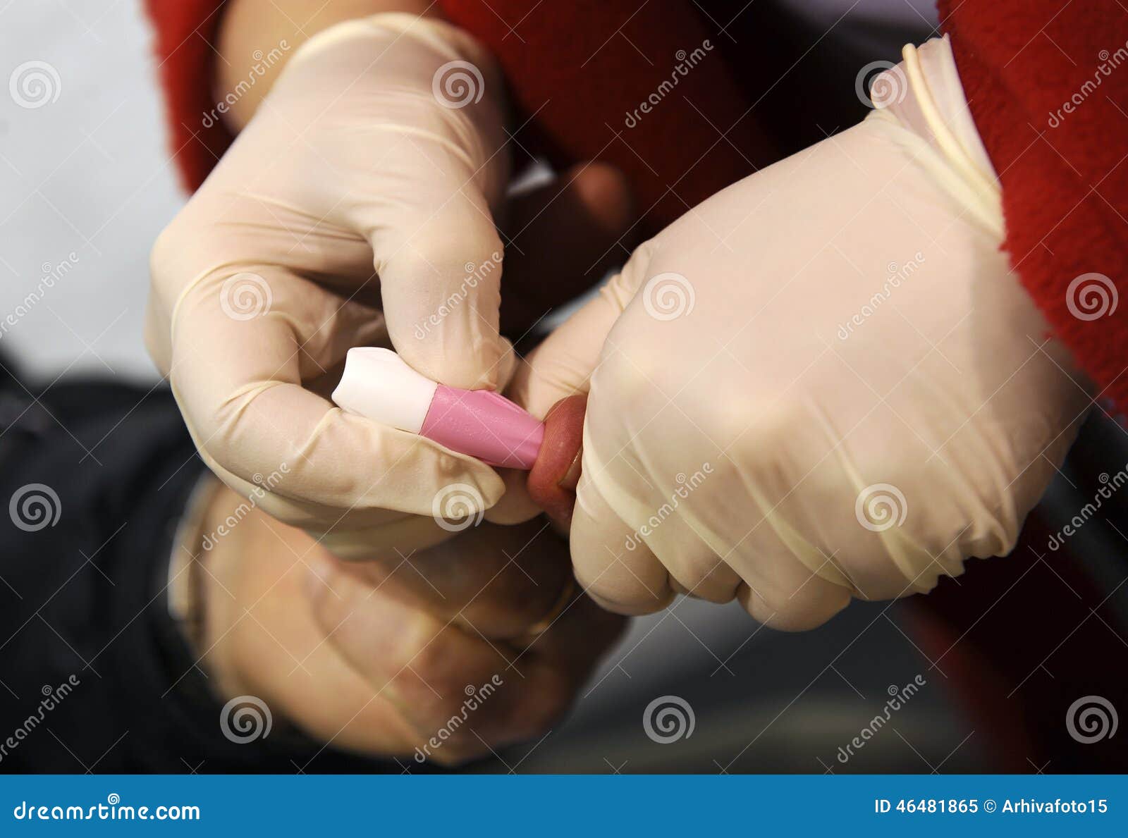 Blood test stock image. Image of glycemia, person, equipment 46481865