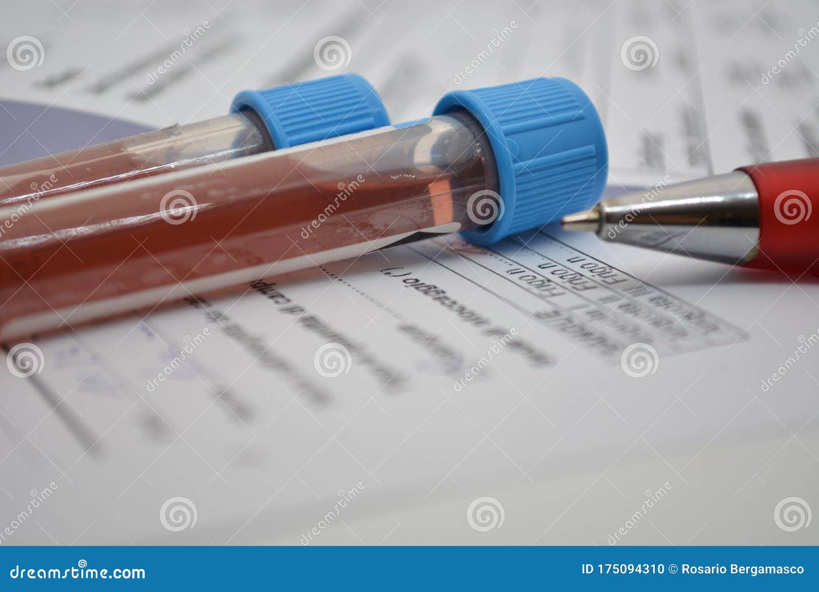 Blood Tests in a Test Tube Vaccine Medical Laboratory Covid 19 Virus ...