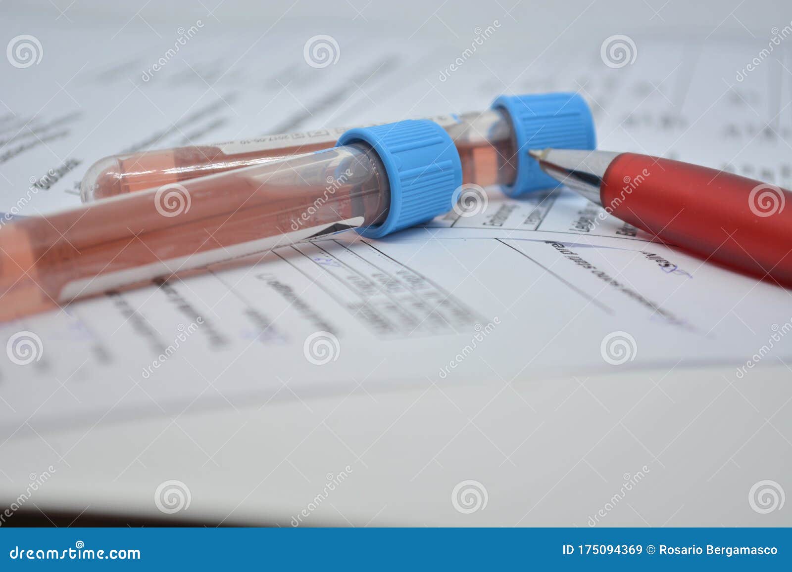 Blood Tests in a Test Tube Vaccine Medical Laboratory Covid 19 Virus ...