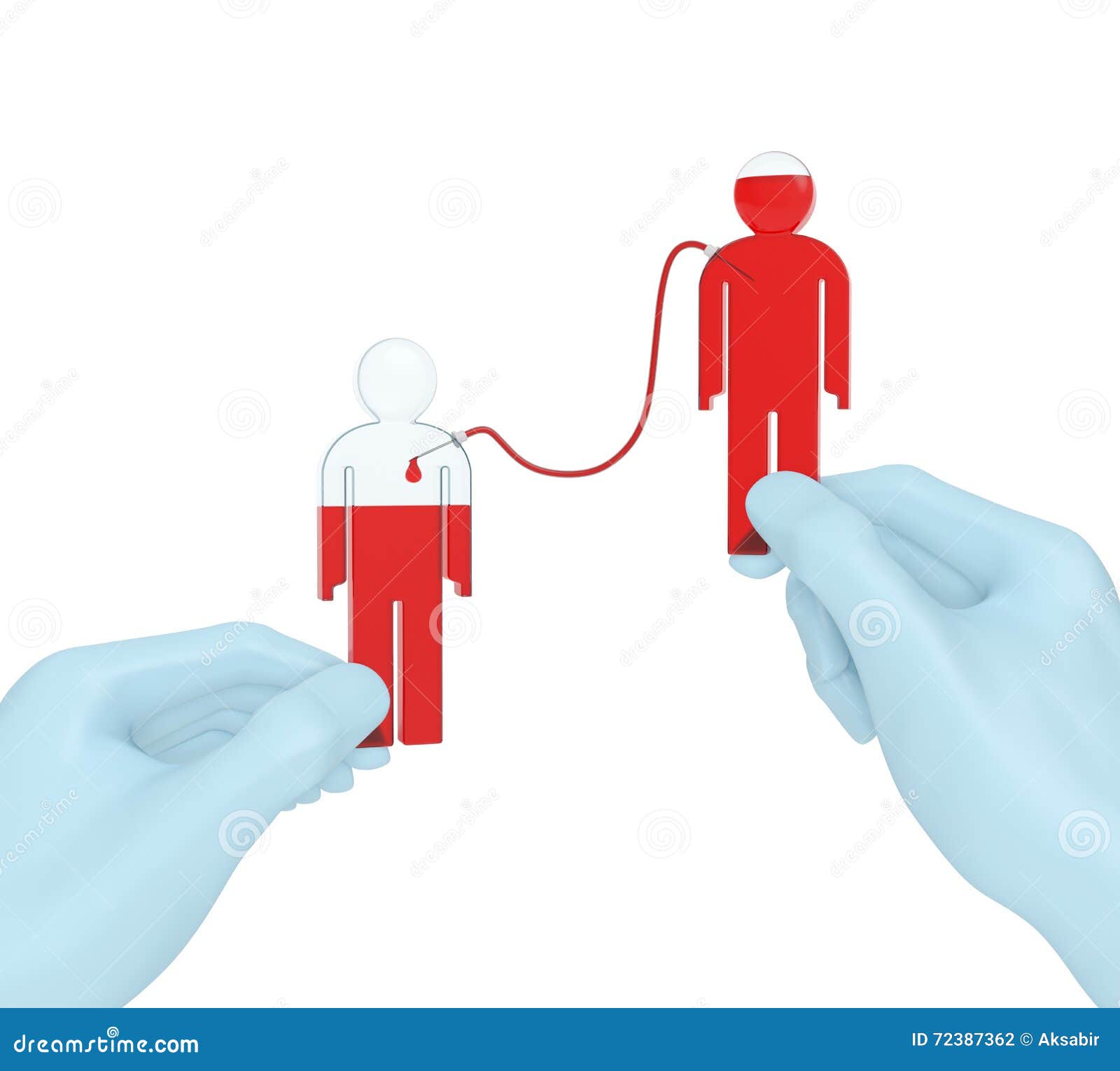 blood transfusion or blood donation medical concept (world blood donor)