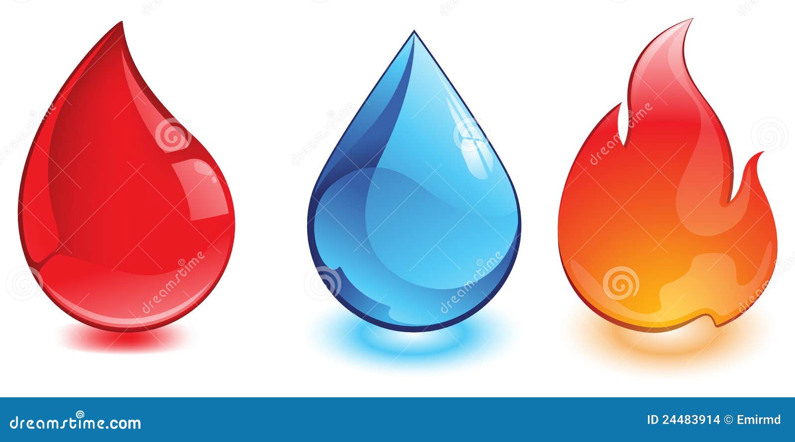 Blood, water and fire stock illustration. Illustration of shiny 24483914