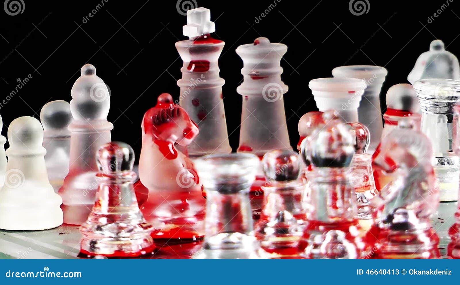 Bloody Chess Game Made by Glass, Special Events Stock Footage ft. blood &  checkmate - Envato Elements