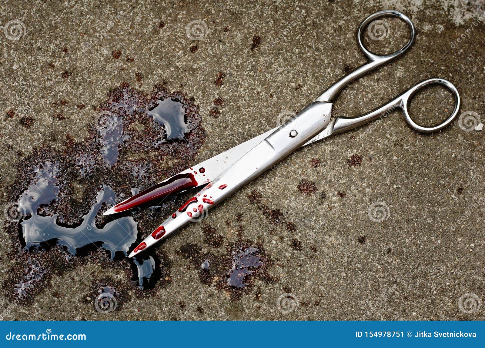 Bloody scissors stock image. Image of murderous, hurt 154978751
