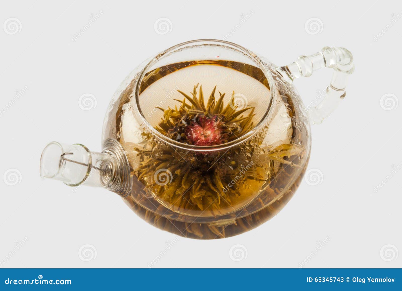 Blooming green tea stock image. Image of glass, asian 63345743