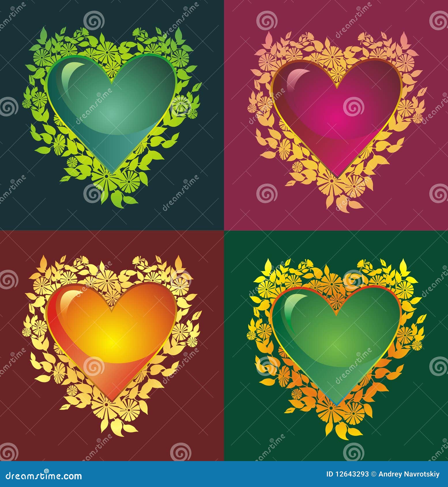Blooming heart stock illustration. Illustration of abstract 12643293