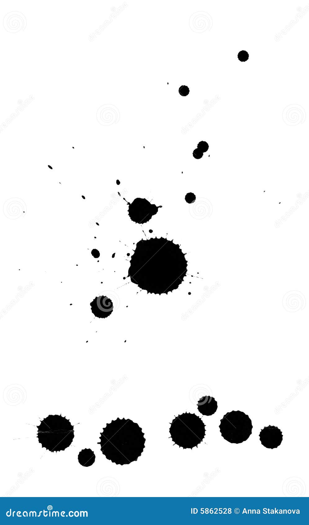 Blots stock illustration. Illustration of blob, white - 5862528
