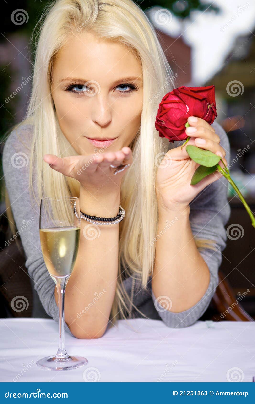 Blow kiss stock image. Image of happy, cute, girl, drink 21251863