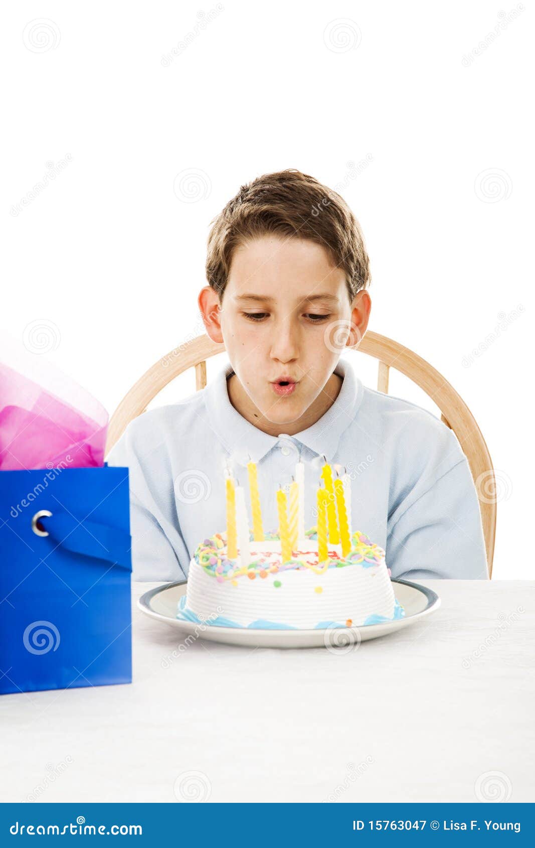 Blowing Out Birthday Candles Stock Image Image of childhood, food