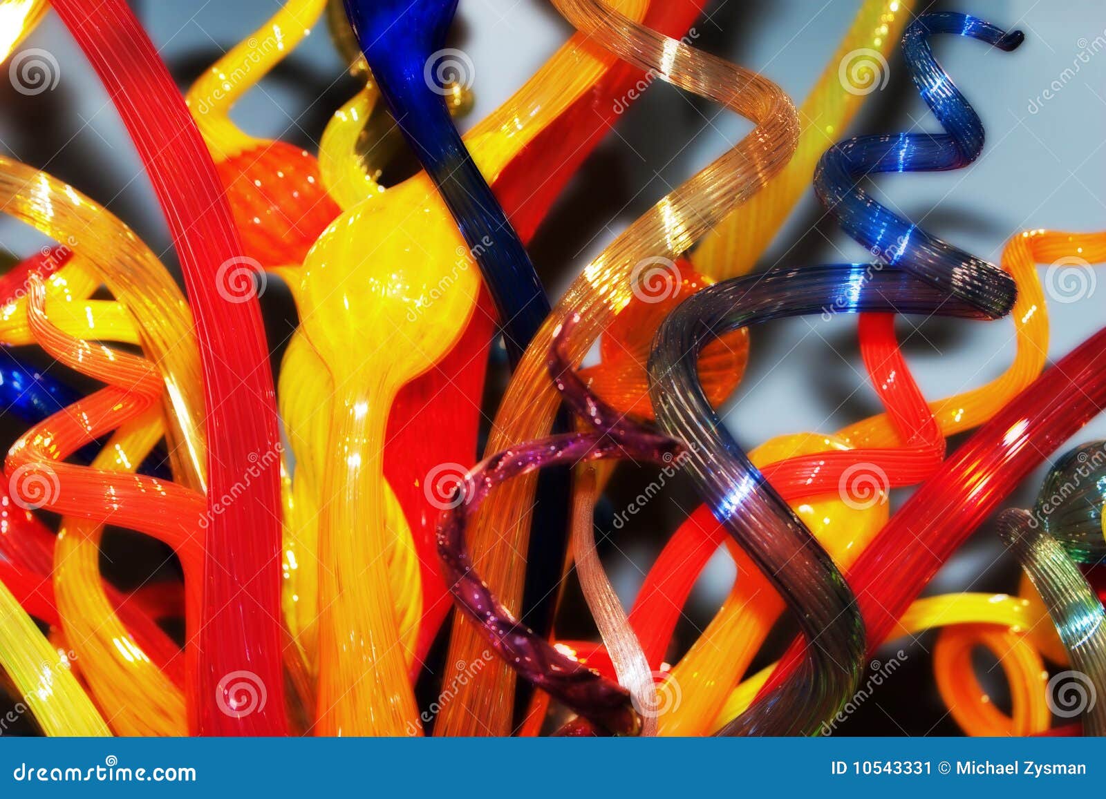 Blown Glass stock image. Image of crafted, rainbow, orange 10543331