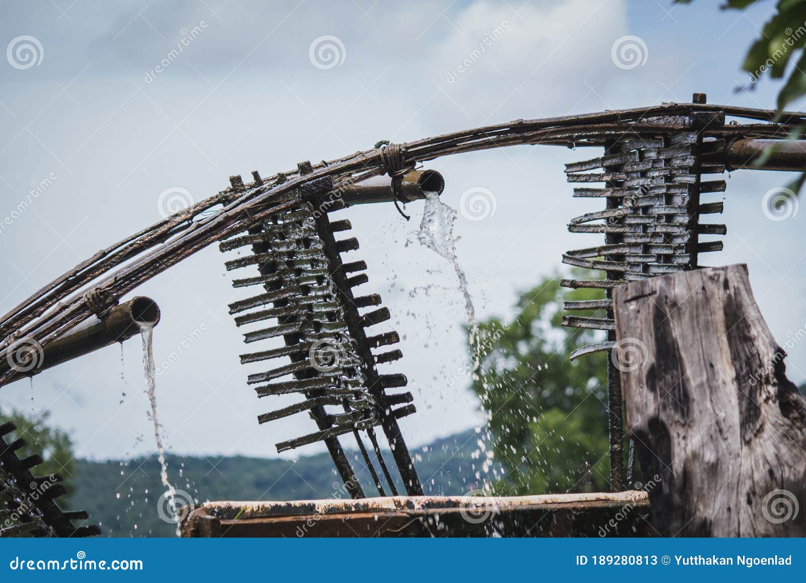 blows irrigation, wood machinery that can divert water from low to high places without using oil. the wisdom of the local people t