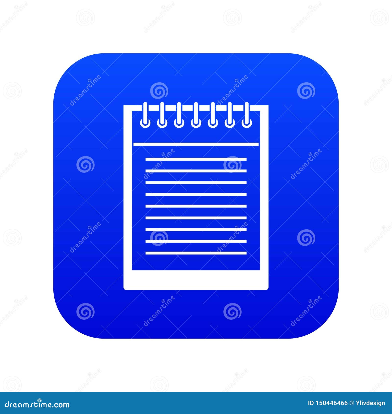 Blu Digitale Dell'icona a Spirale Del Blocco Note Illustrazione Vettoriale  - Illustrazione di raccoglitore, appunto: 150446466