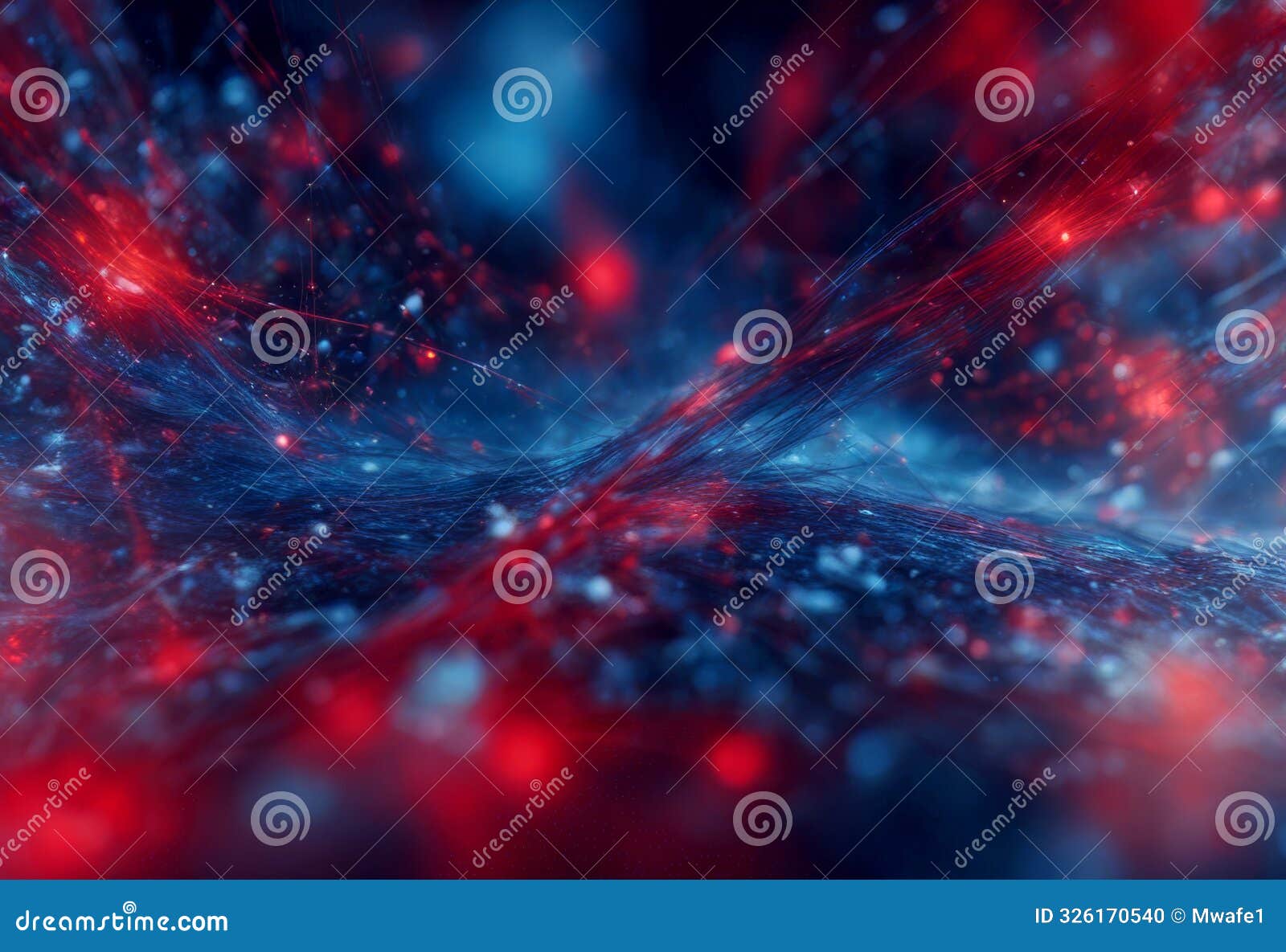 blue abstract ai network red neuronal color computing intelegence neural banner