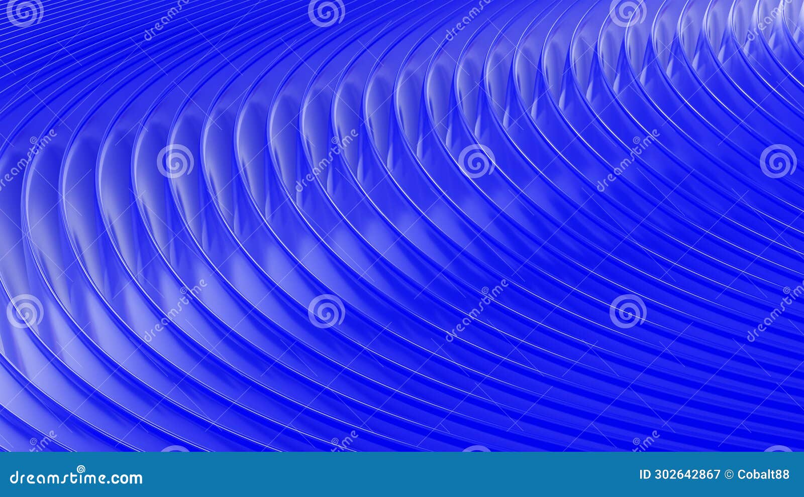 Blue Abstract Background Stripes 3D Wavy Pattern, Elegant Abstract Striped Pattern Wallpaper