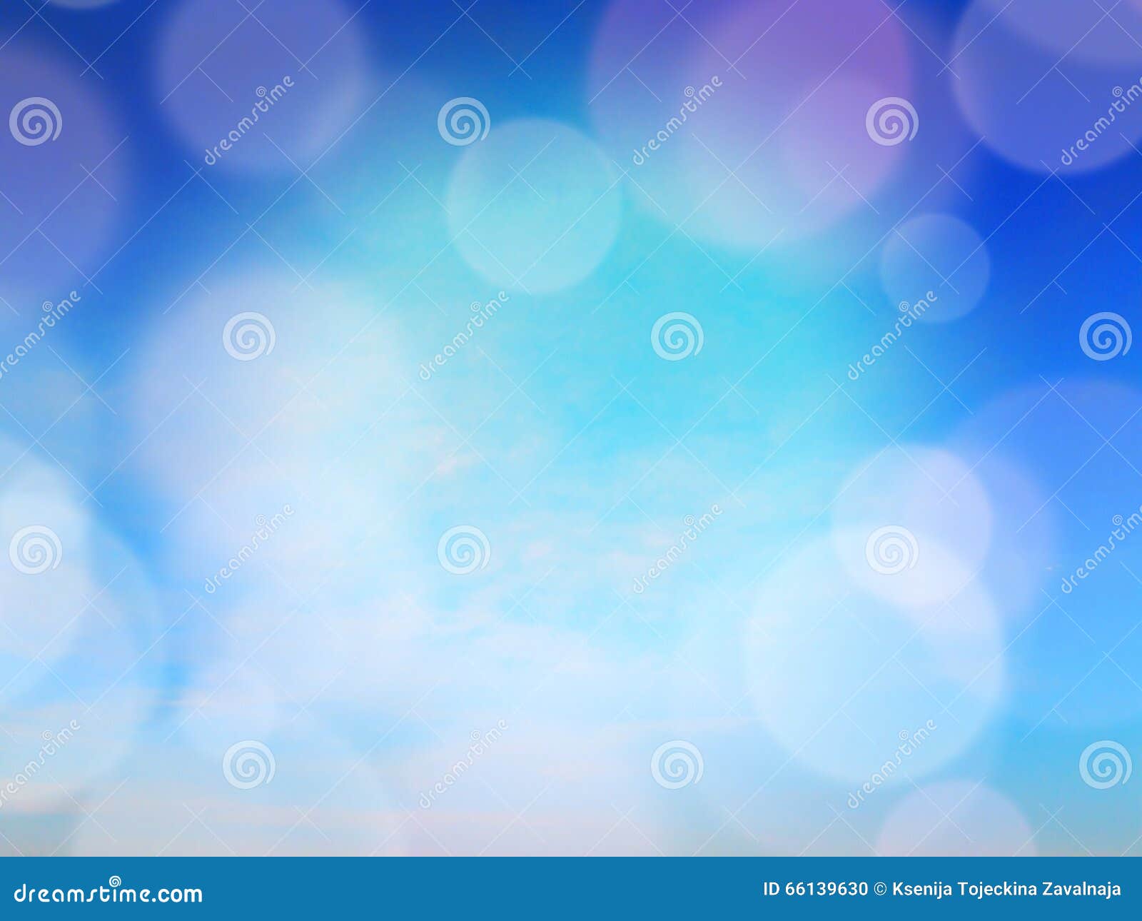 Blue Abstract Blur Background, Free Space for Text Stock Illustration
