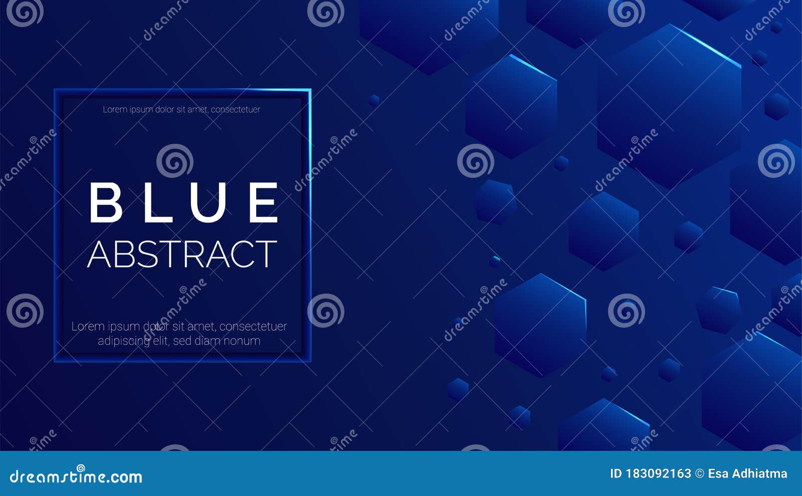 Blue Abstract Modern Wallpaper Design Stock Vector Illustration of magazine, decoration 183092163