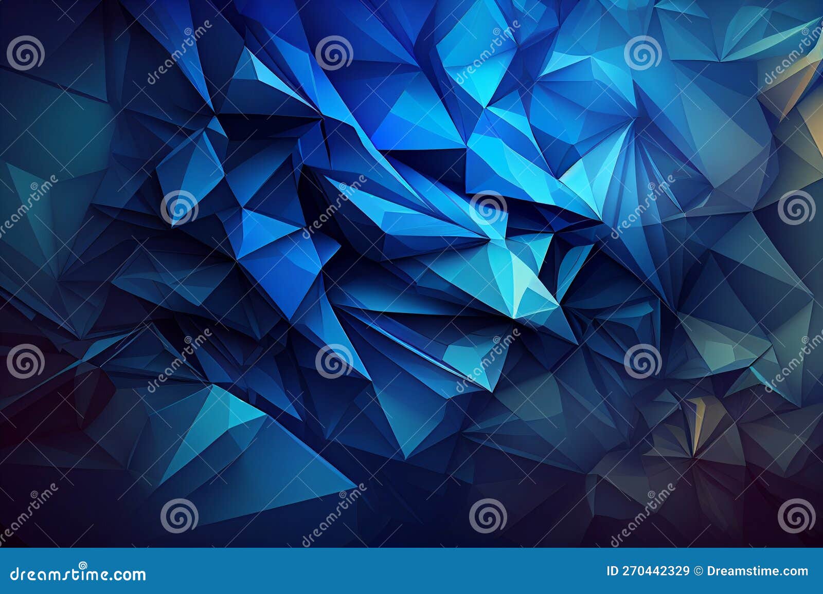 Blue Abstract Polygonal Background Stock Illustration Illustration of