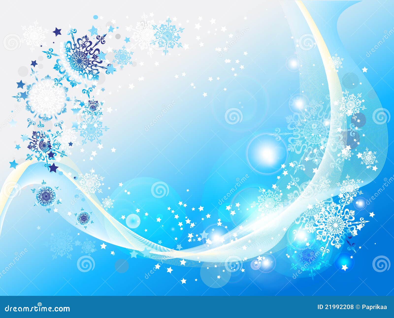 Blue Abstract Snow Background Stock Illustration Image 21992208