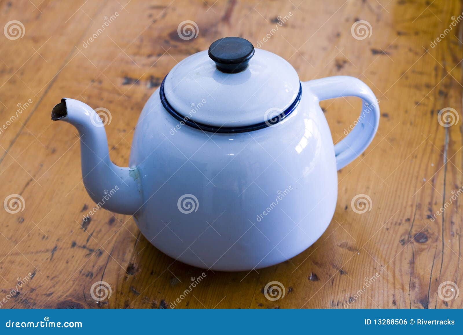 Blue African Enamel Coffe Pot Stock Photo Image of african, teapot