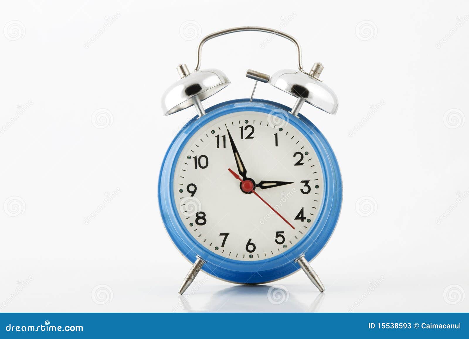 Blue alarmclock stock image. Image of appointment, clock 15538593