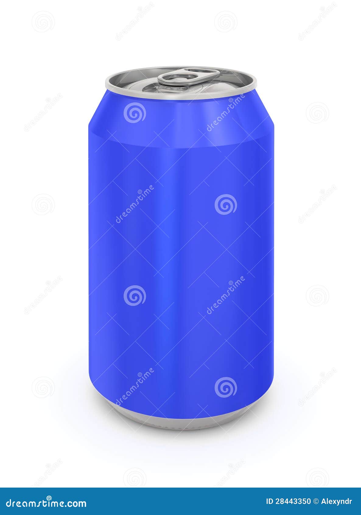 Blue Aluminum Can stock illustration. Illustration of industry 28443350
