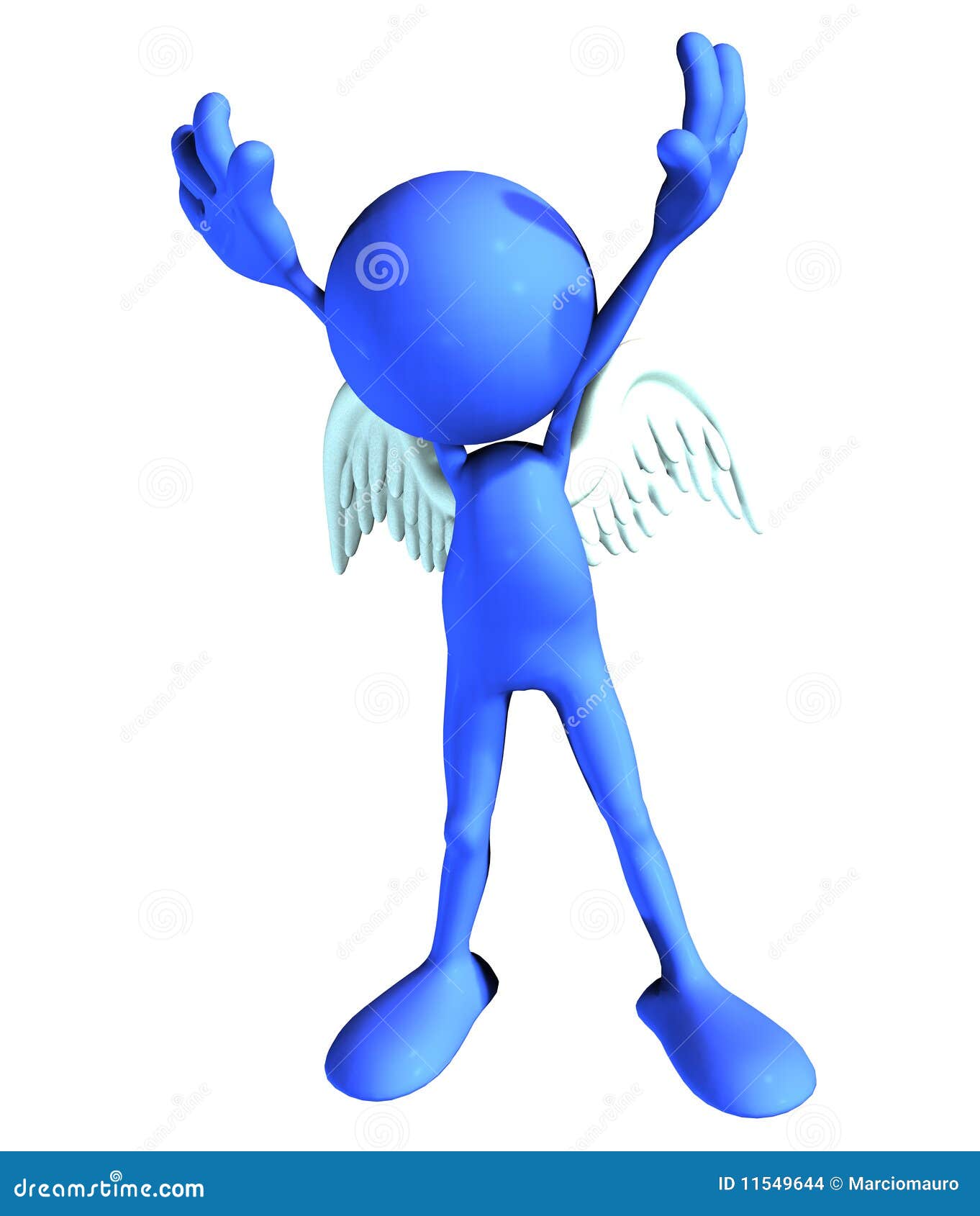 Blue Angel stock illustration. Illustration of blue, character 11549644