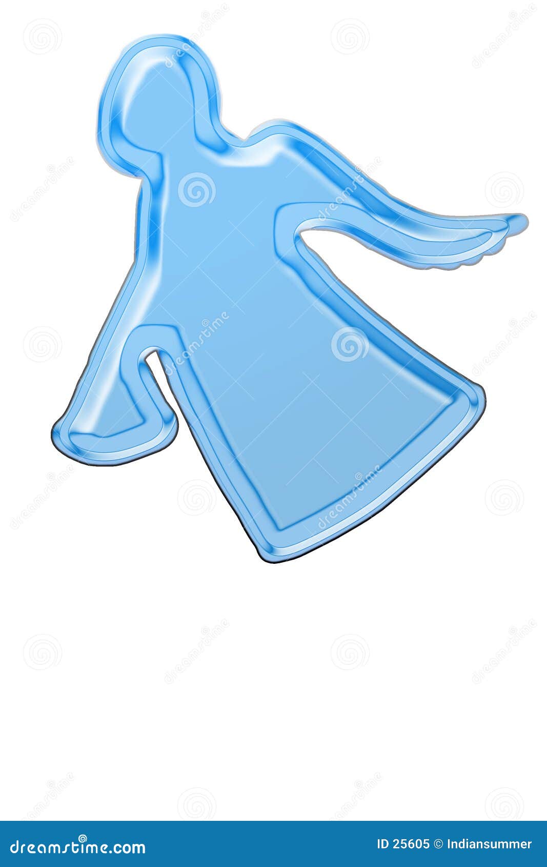 Blue angel stock illustration. Illustration of wings, angels 25605