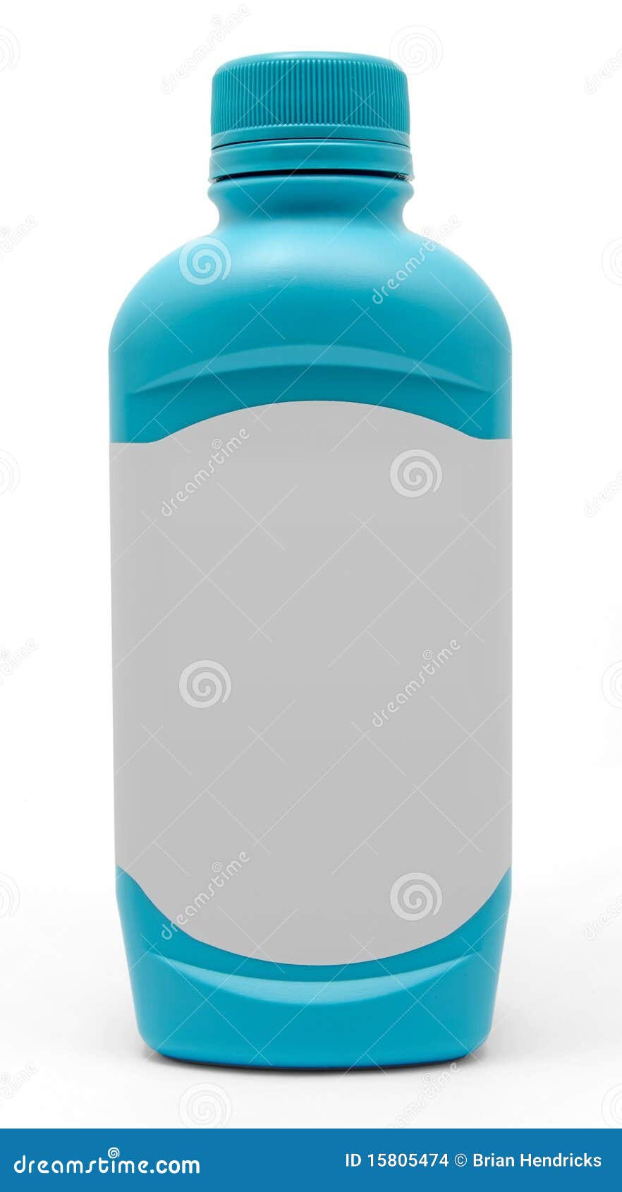 Blue Antacid Medicine Bottle Stock Photo Image of blank, detail 15805474