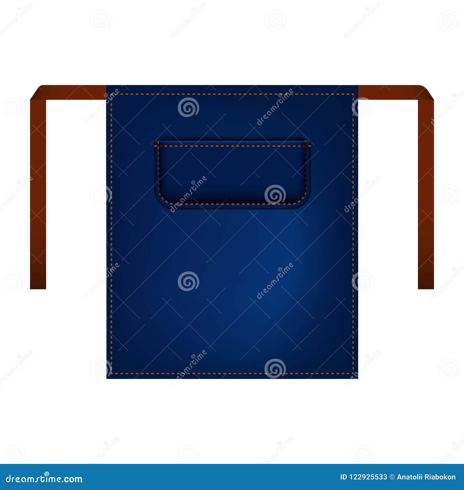 Download Blue Apron Mockup, Realistic Style Stock Vector ...