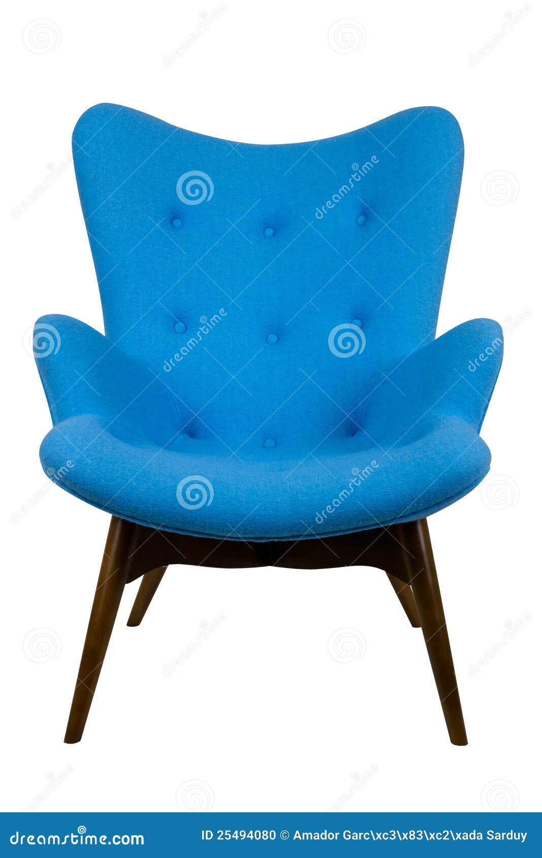 Blue armchair stock photo. Image of white, textured, design 25494080