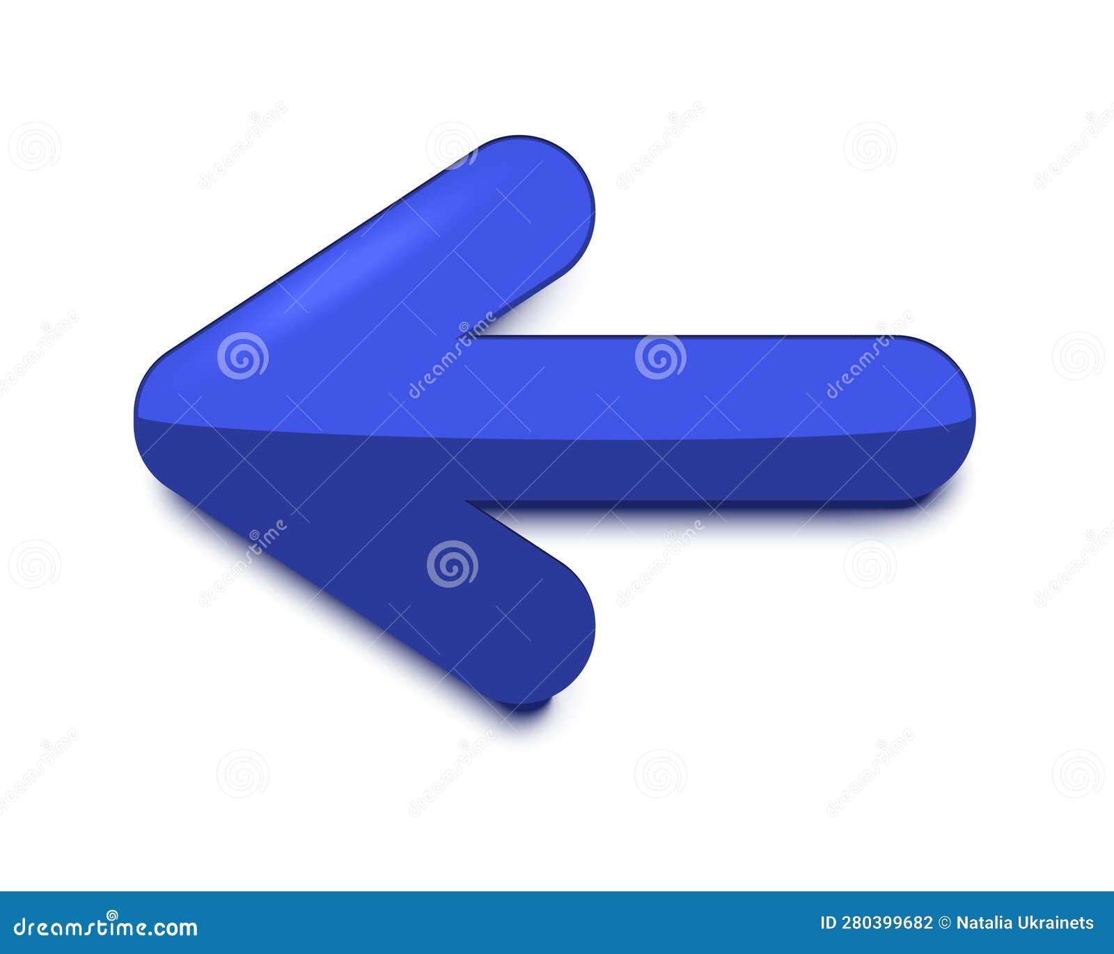 Blue arrow sign stock vector. Illustration of arrow 280399682