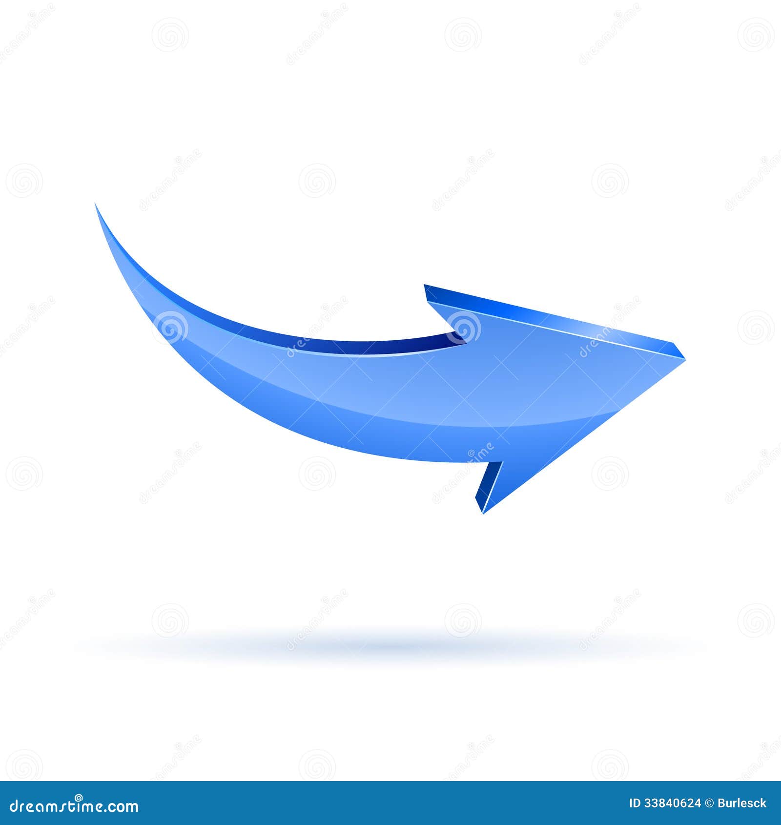 Blue Arrow stock vector. Illustration of background, graphic - 33840624
