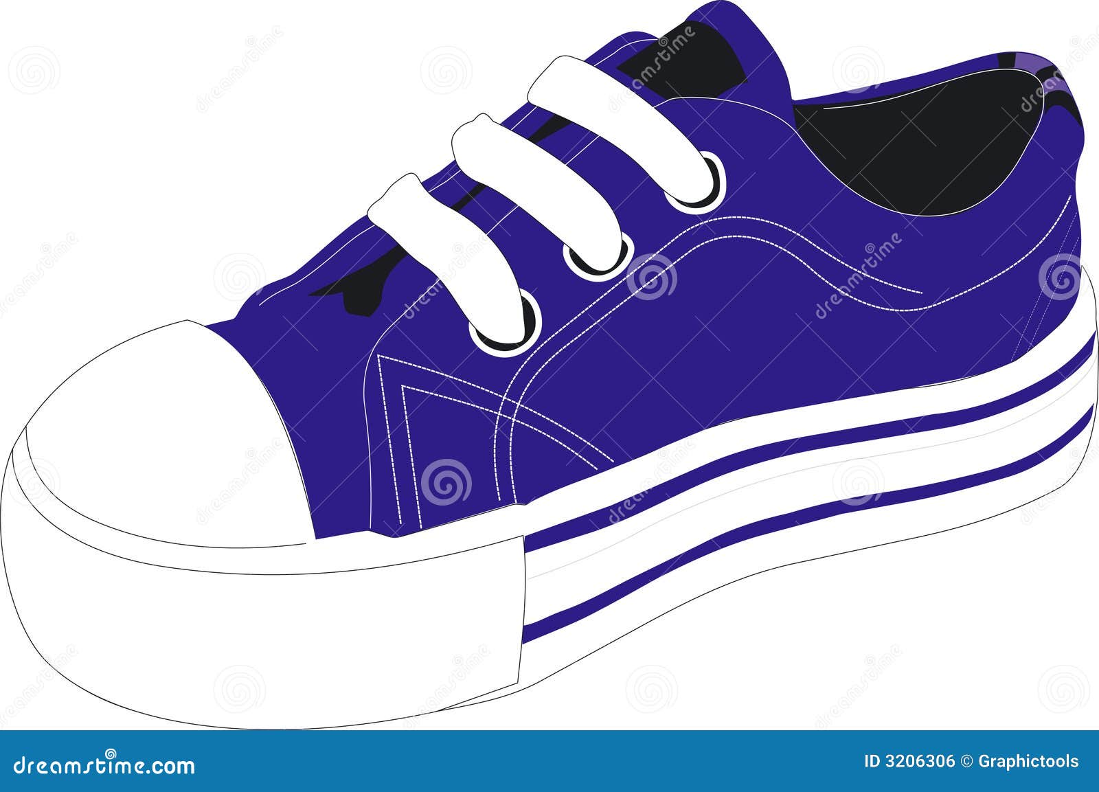 blue athletic shoes