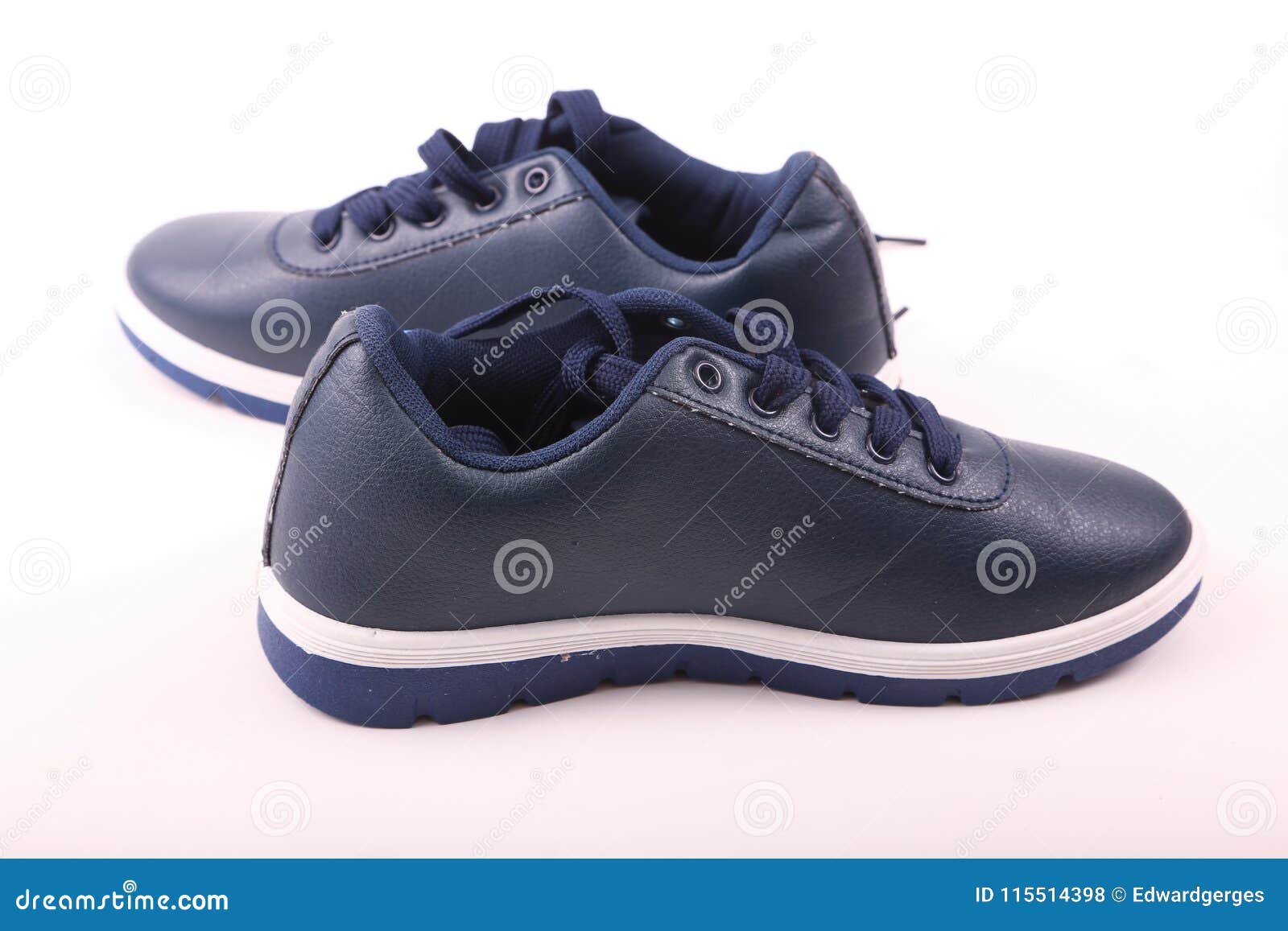 Blue Athletic Shoe Close Up Stock Photo - Image of rome, athletic ...