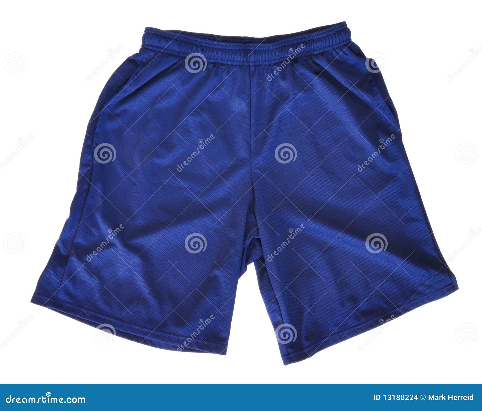 Blue Athletic Shorts stock photo. Image of garment, clothing - 13180224