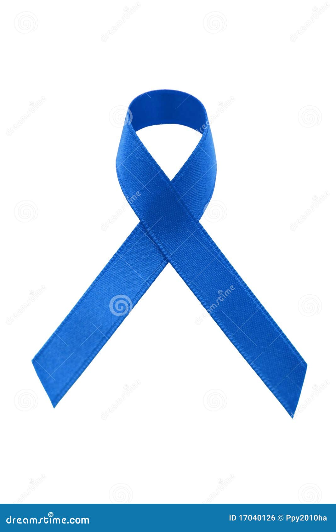 A blue awareness ribbon stock photo. Image of charity 17040126