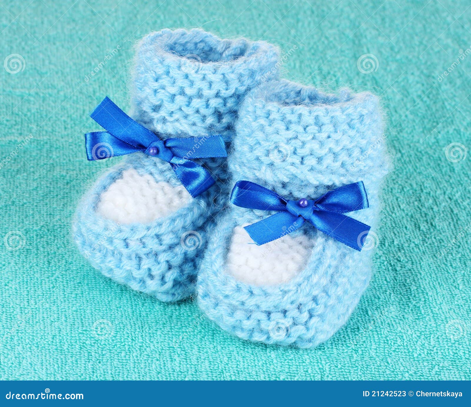 Blue Baby Booties Stock Photos Image 21242523