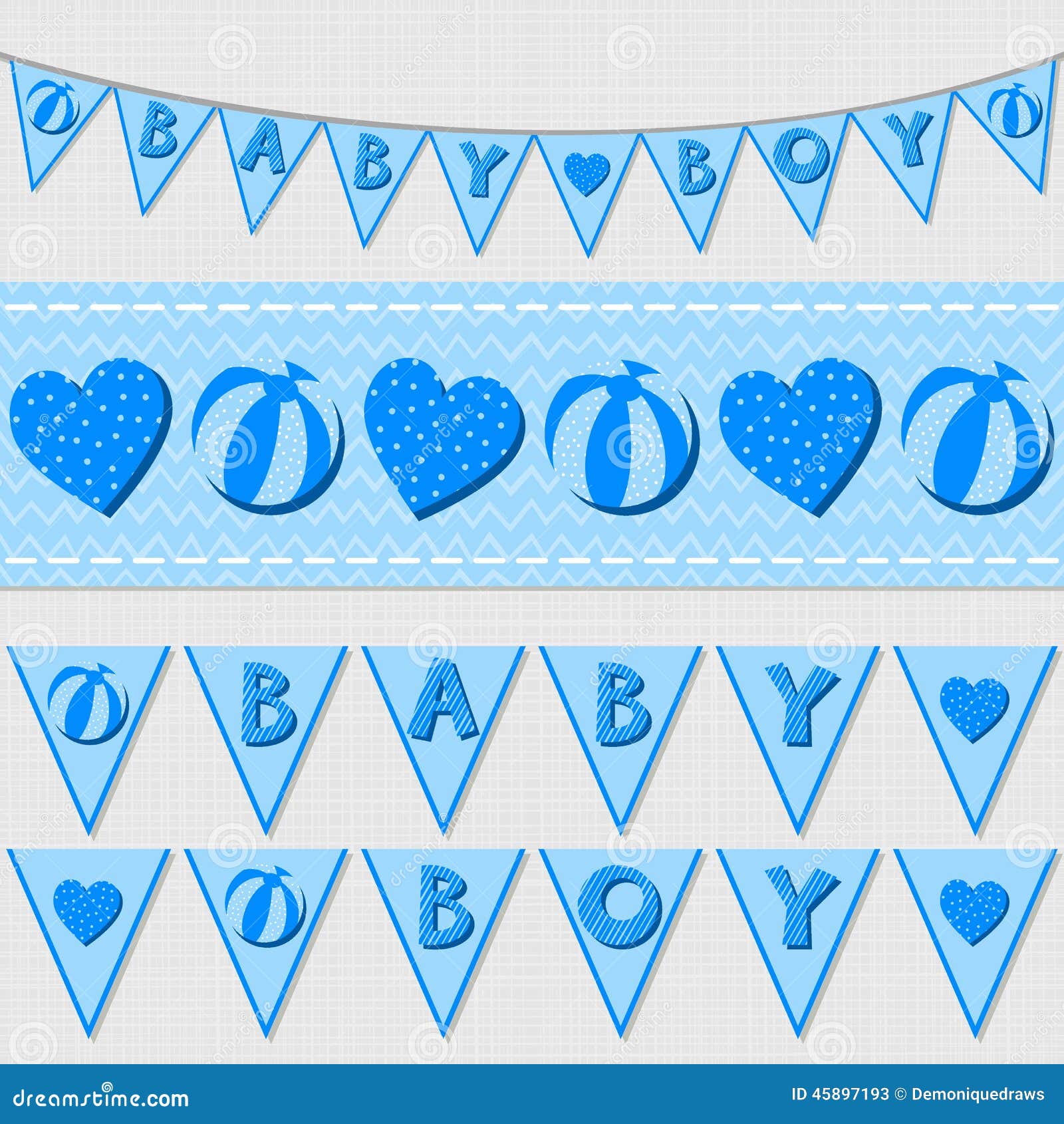 Baby Boy Bunting Stock Illustrations 417 Baby Boy Bunting Stock