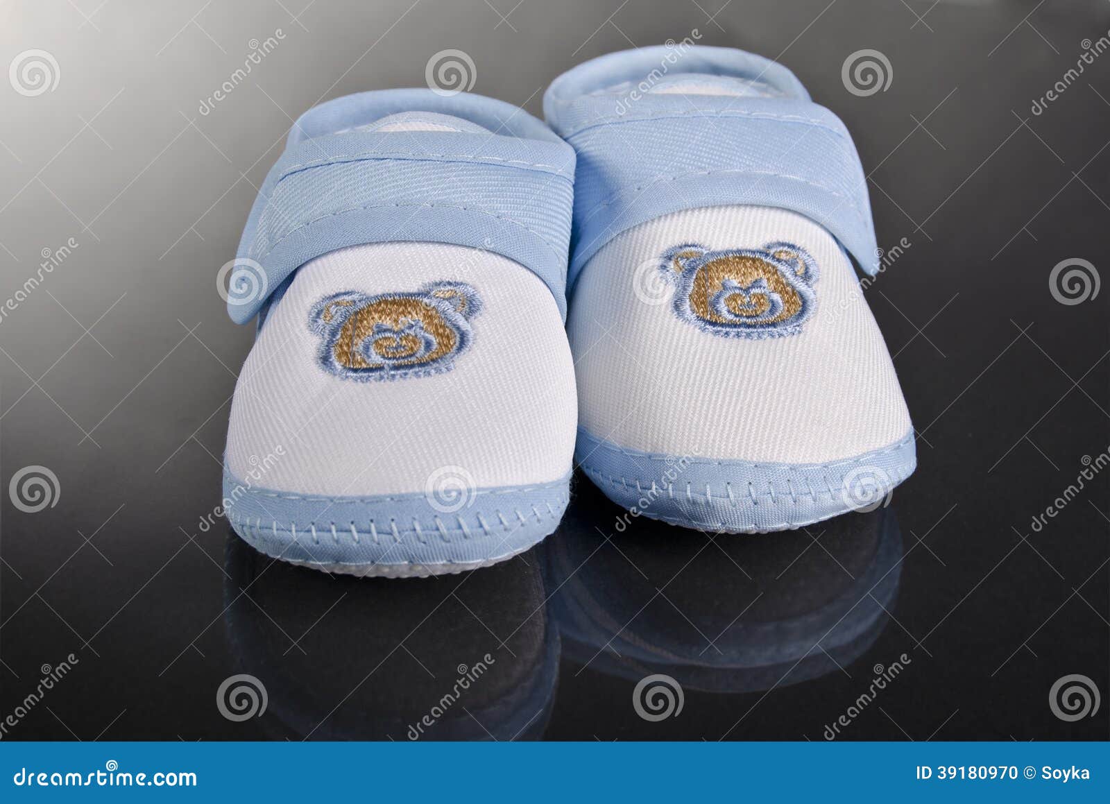 Blue baby boy shoes stock photo. Image of clothing, birthday 39180970