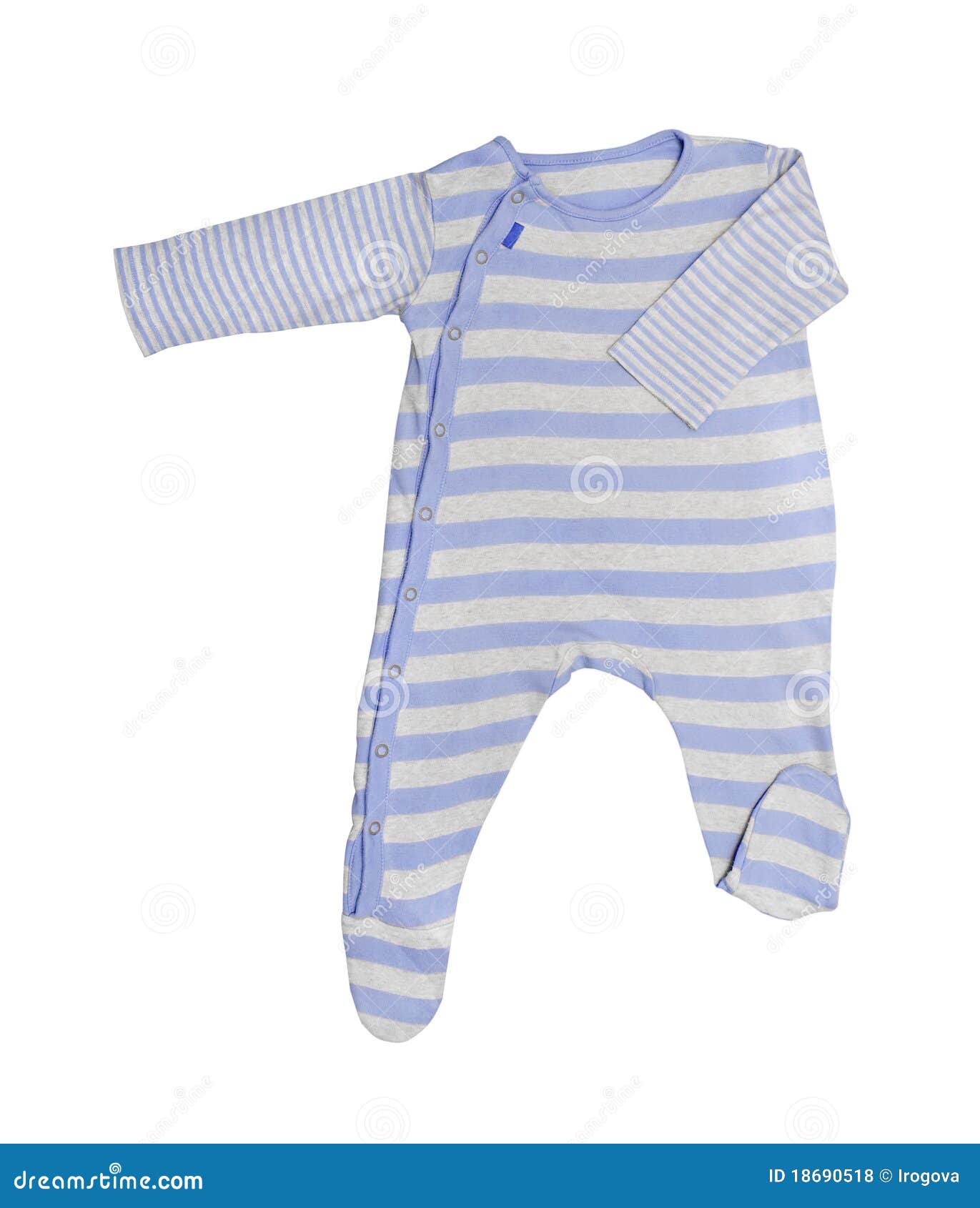 Blue baby clothes isolated stock photo. Image of striped 18690518