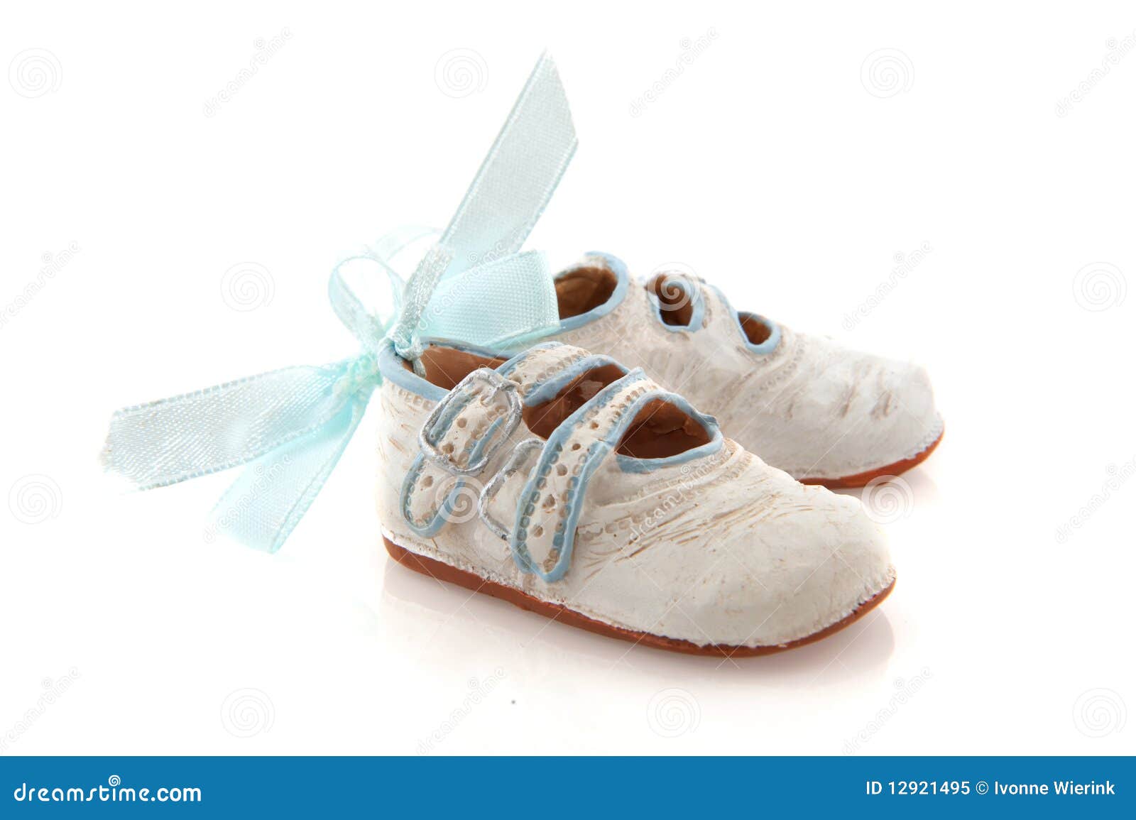 Blue baby shoes stock image. Image of ribbon, child, shoes 12921495