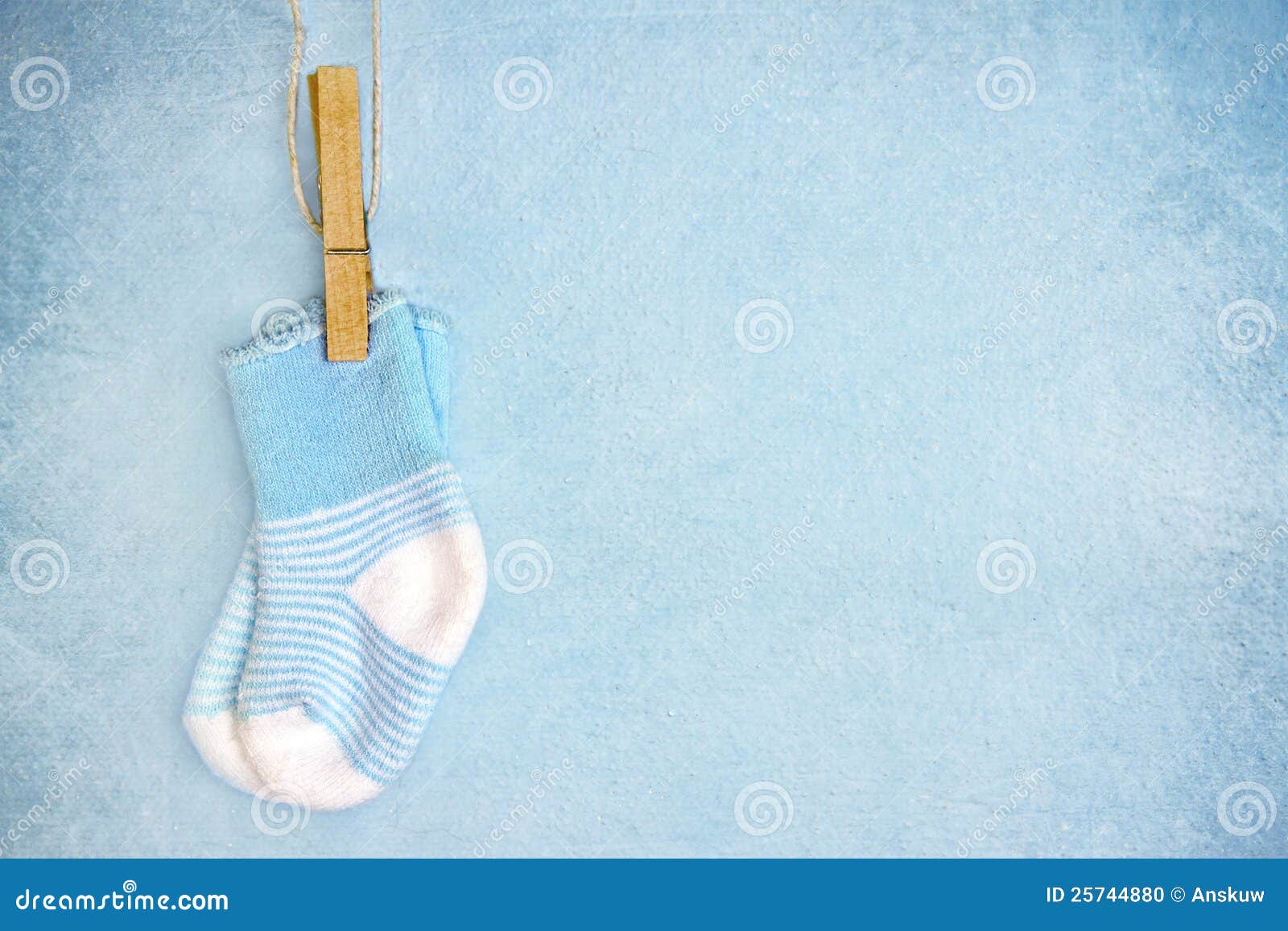 Blue Baby Socks on a Textured Background Stock Photo Image of rustic, decorative 25744880