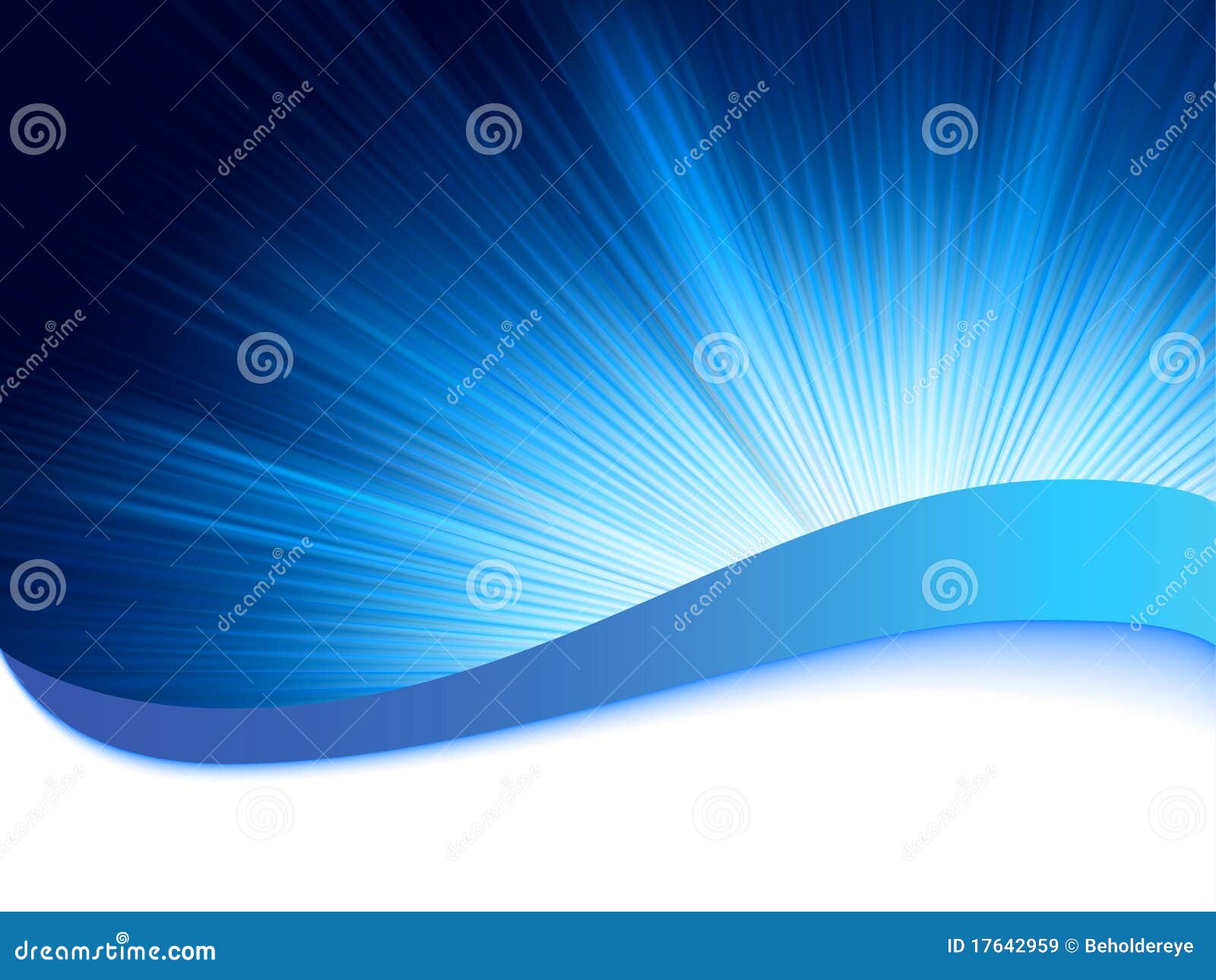 blue background with burst rays. eps 8