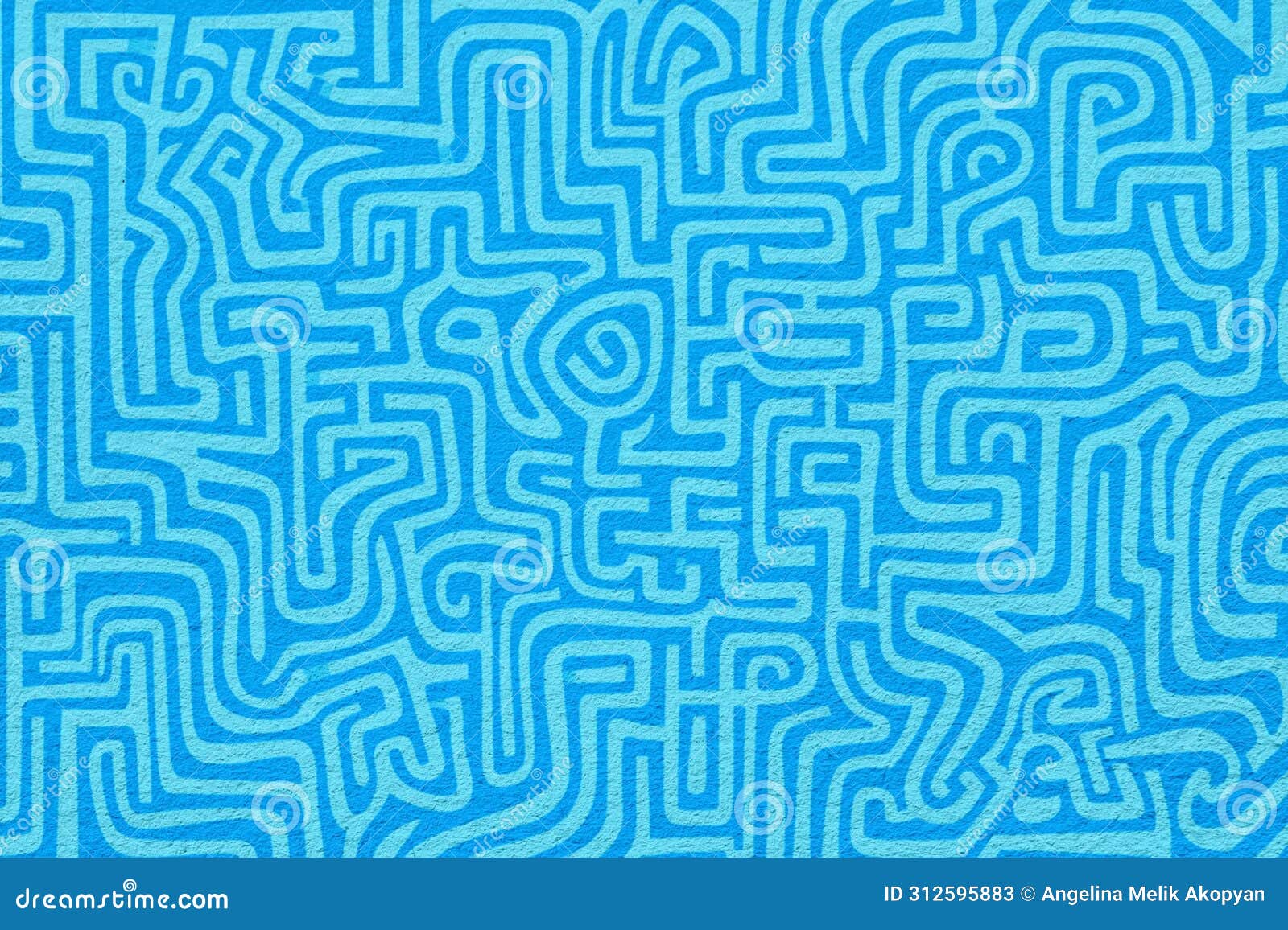 blue background with maze pattern