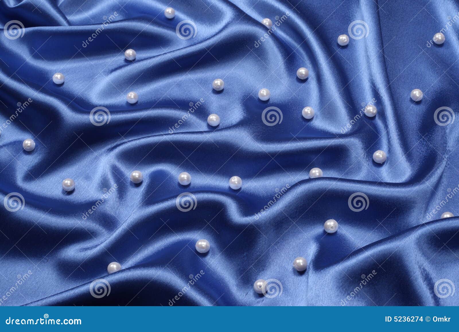 blue background with pearls