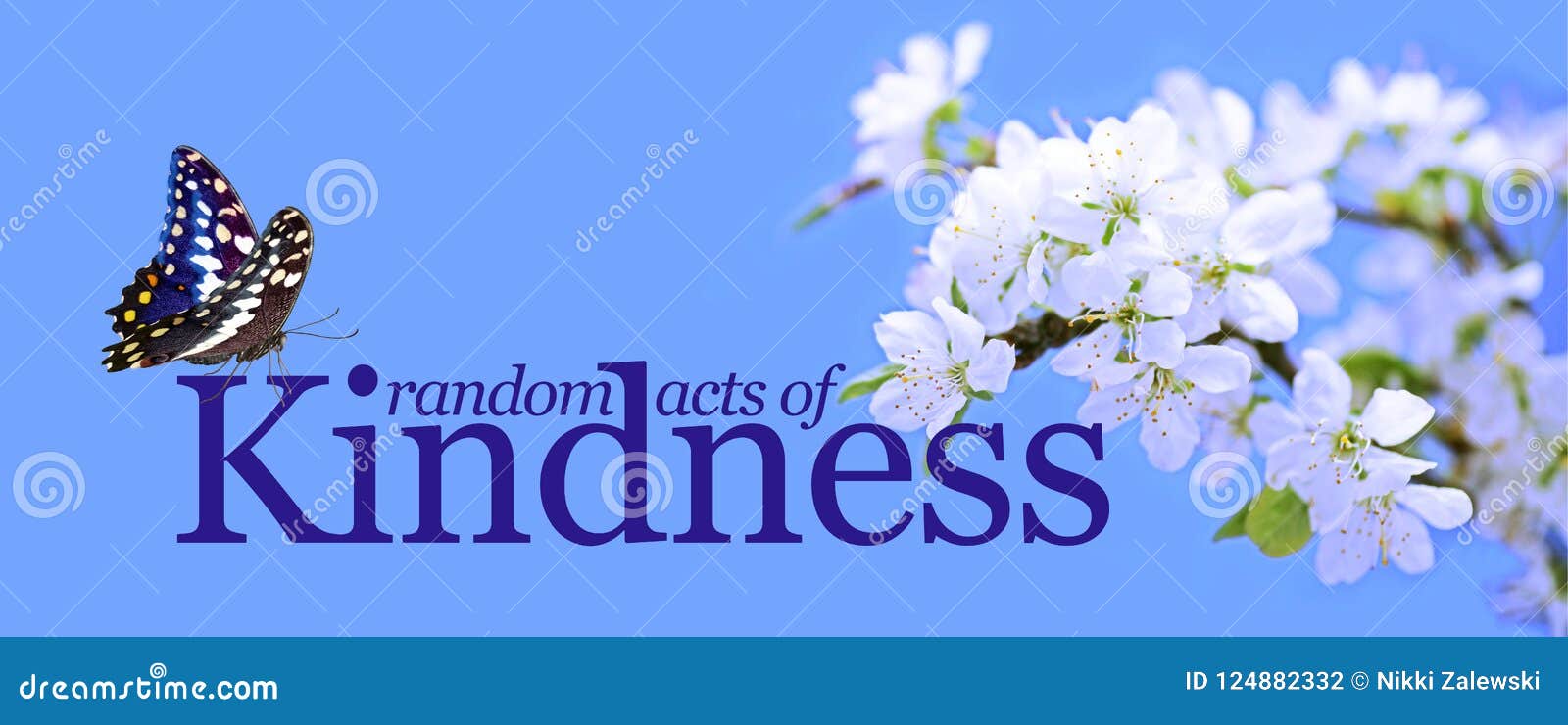 random acts of kindness butterfly background