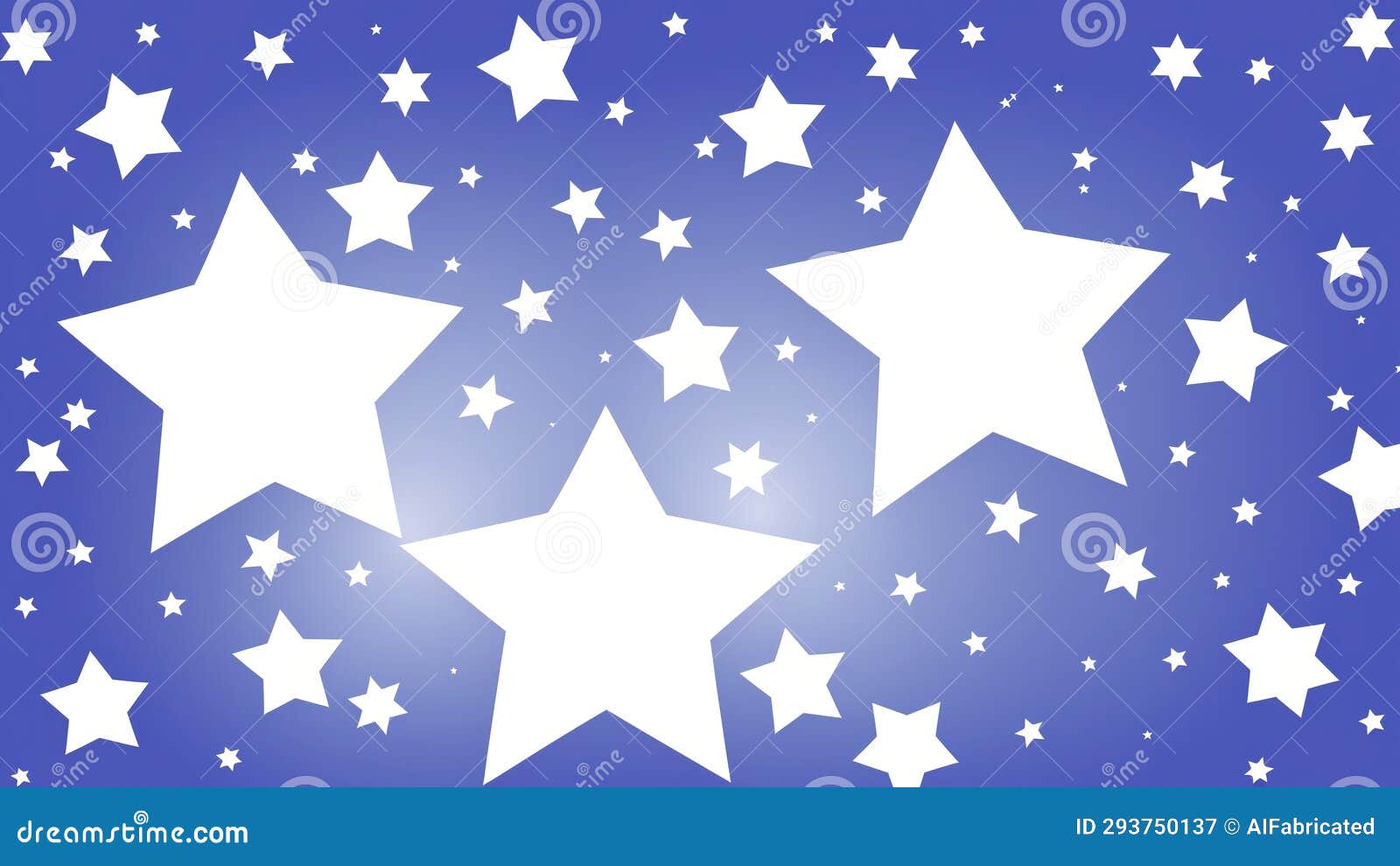 A Blue Background with White Stars Stock Illustration Illustration of