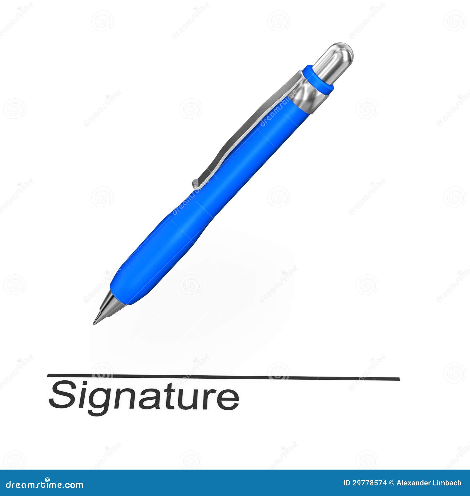 Ballpen Signature stock illustration. Illustration of sign 29778574